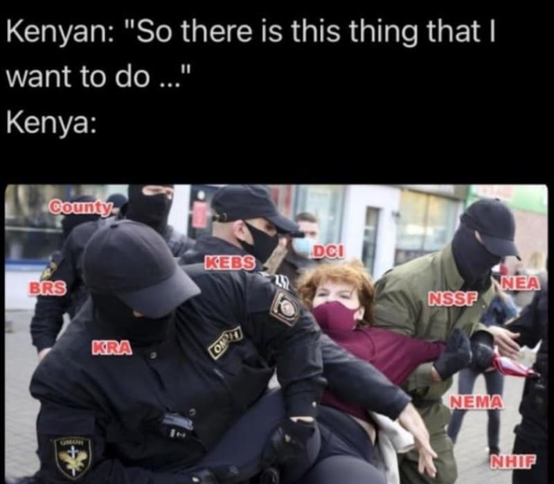 Kenyan so there is this thing that want to do 0 kenya county dci cees brs nea ns