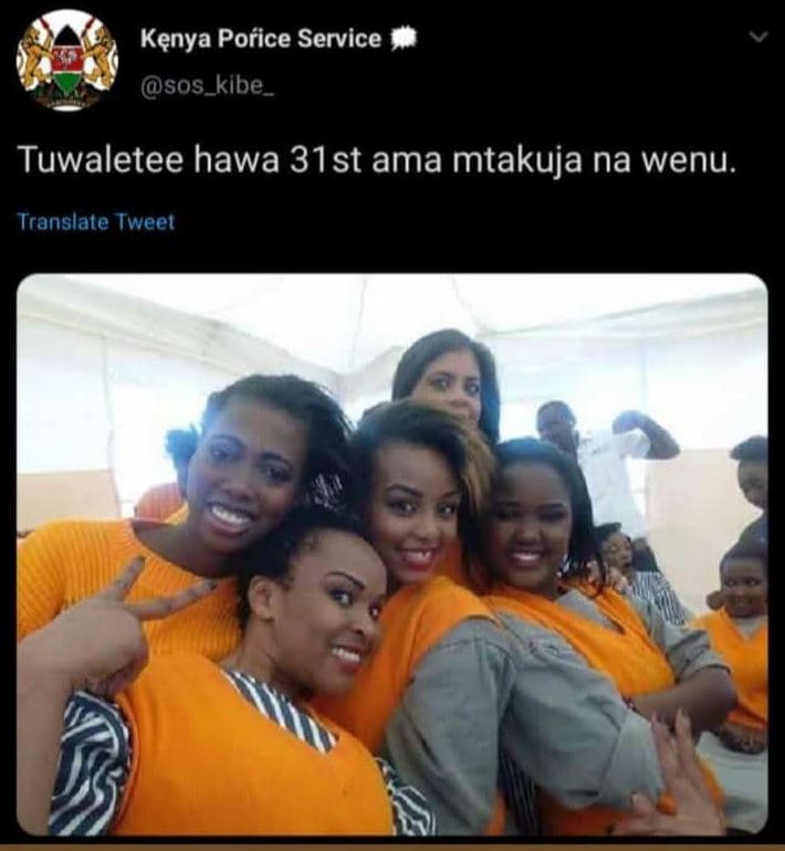 Kęnya porice service sos_kibe _ tuwaletee hawa 31st ama mtakuja na wenu translat