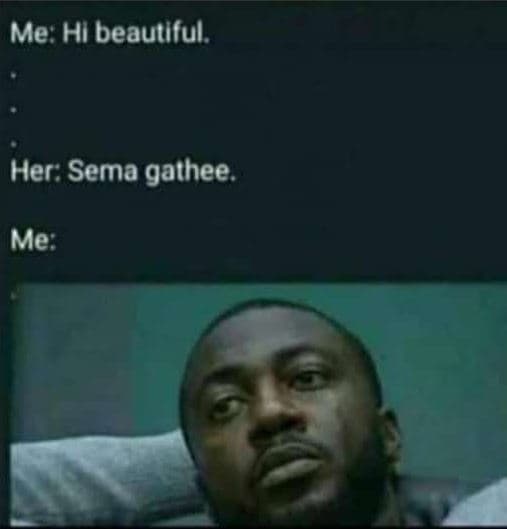 Me hi beautlful . her sema gathee. me