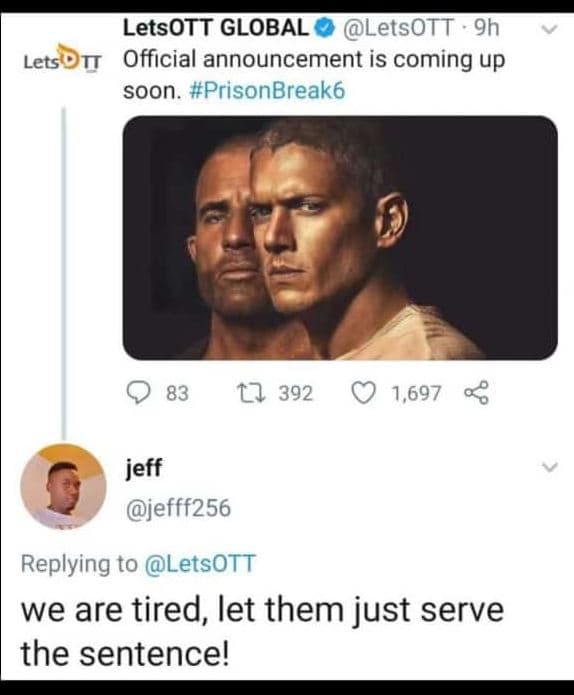 Letsott global letsottl 9h official announcement is coming up soon. prisonbreakó