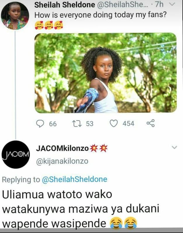 Sheilah sheldone sheilahshe 7h how is everyone doing today my fans? 66 17 53 454