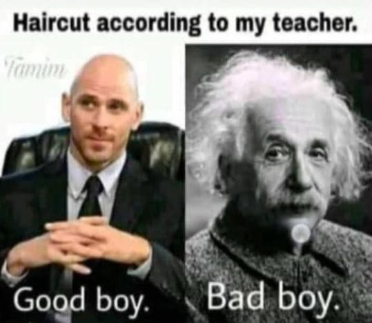Haircut according to my teacher 'onuin good boy bad boy