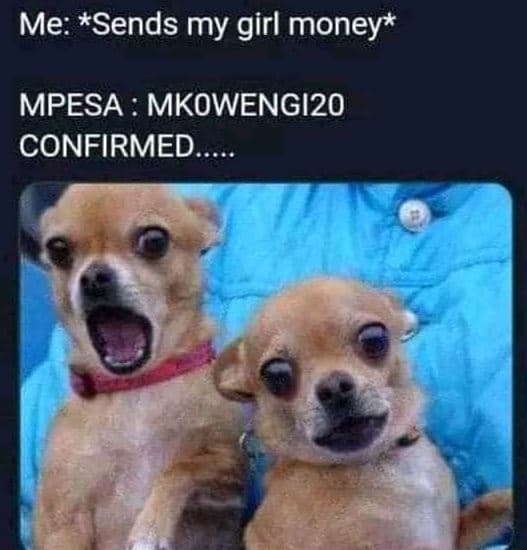 Me sends my girl money mpesa mkowengi2o confirmed