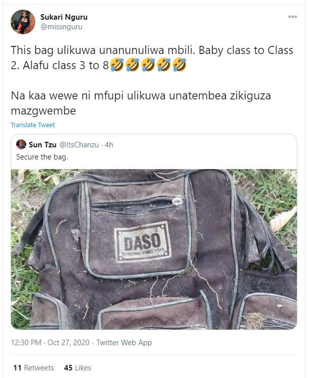 Sukari nguru missnguru this bag ulikuwa unanunuliwa mbili. baby class to class 2