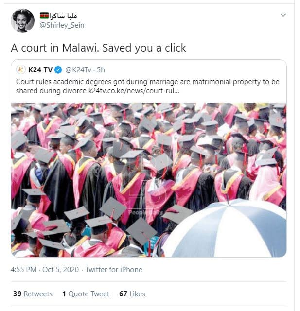 Llsli ul5 shirley_sein court in malawi. saved you a click k24 tv k24tv , 5h cour