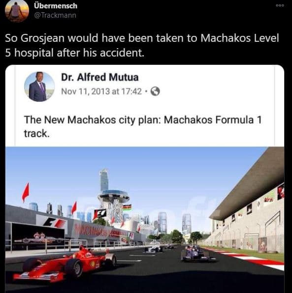 Übermensch trackmann so grosjean would have been taken to machakos level 5 hospi