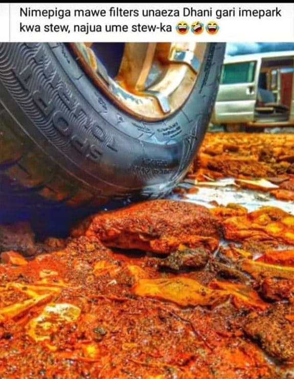 Nimepiga mawe filters unaeza dhani gari imepark kwa stew najua ume stewka