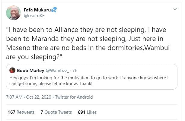 Fafa mukuru osoroke have been to alliance they are not sleeping have been to mar