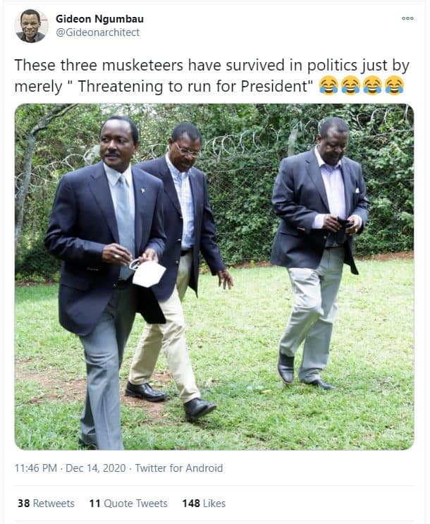 Gideon ngumbau gideonarchitect these three musketeers have survived in politics