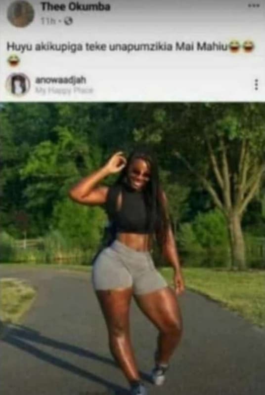 Ihce okumba huyu akikupiga teke unopumziko mal mahiu moaaaa