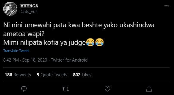 Mhenga its_vus ni nini umewahi pata kwa beshte yako ukashindwa ametoa wapi? mimi