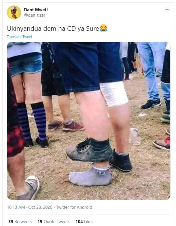 Dant mweti dan_tizer ukinyandua dem na cd ya sure translate tweet 1013 am oct 28