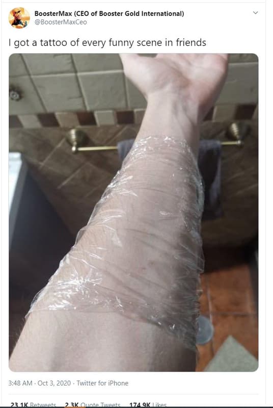 Boostermax ceo of booster gold international boostermaxceo got a tattoo of every