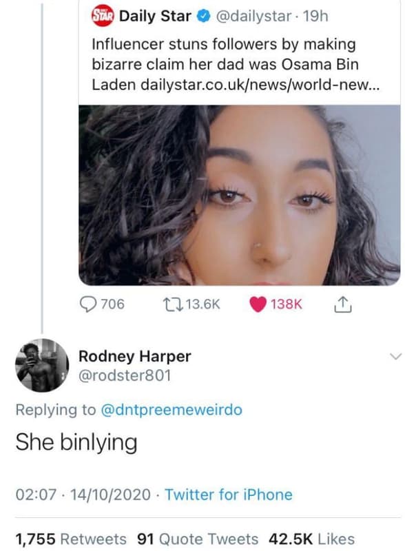 6u2 daily star dailystar 19h influencer stuns followers by making bizarre claim