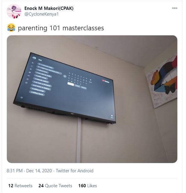 Enock m makoricpak cyclonekenya parenting 101 masterclasses 8,31 pm dec 14, twit