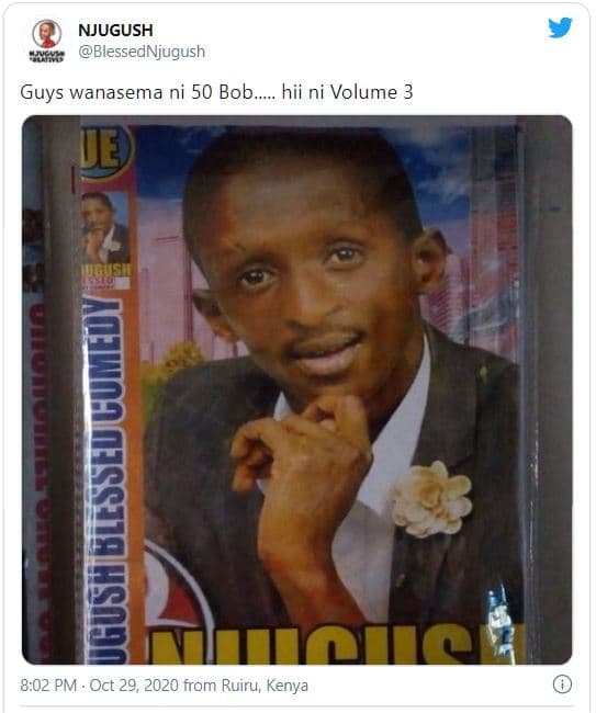 Njugush blessednvugush guys wanasema ni 50 bob. hii ni volume 3 ve 2 8.02 pm i o