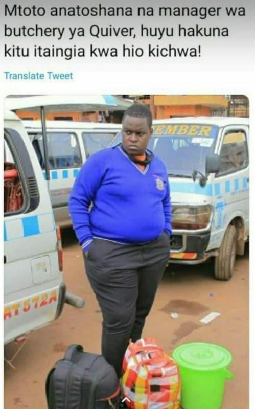 Mtoto anatoshana na manager wa butchery ya quiver huyu hakuna kitu itaingia kwa