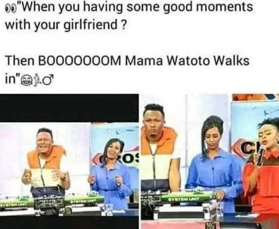 00when you having some good moments with your girlfriend ? then booooooom mama w