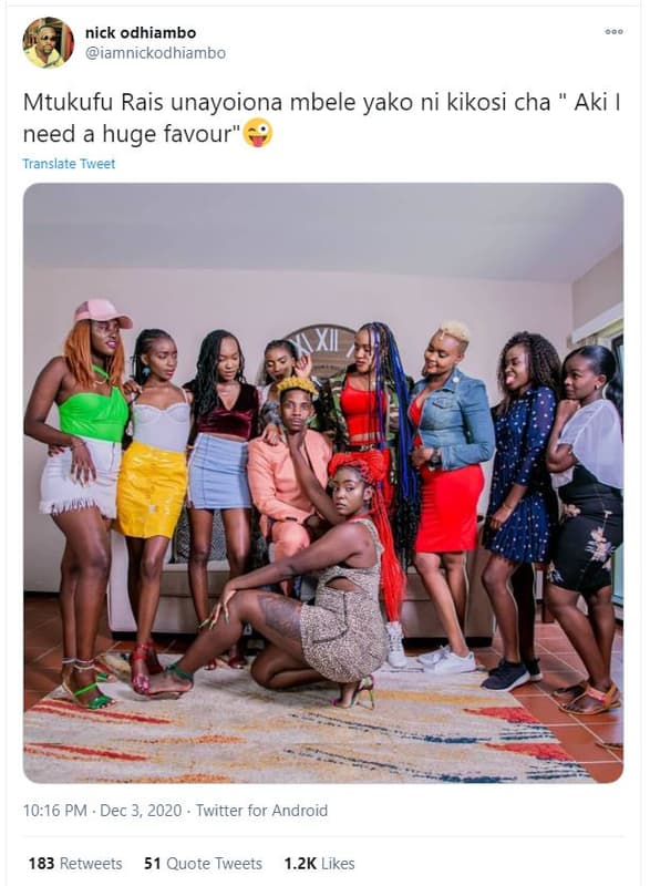 Nick odhiambo iamnickodhiambo mtukufu rais unayoiona mbele yako ni kikosi cha ak