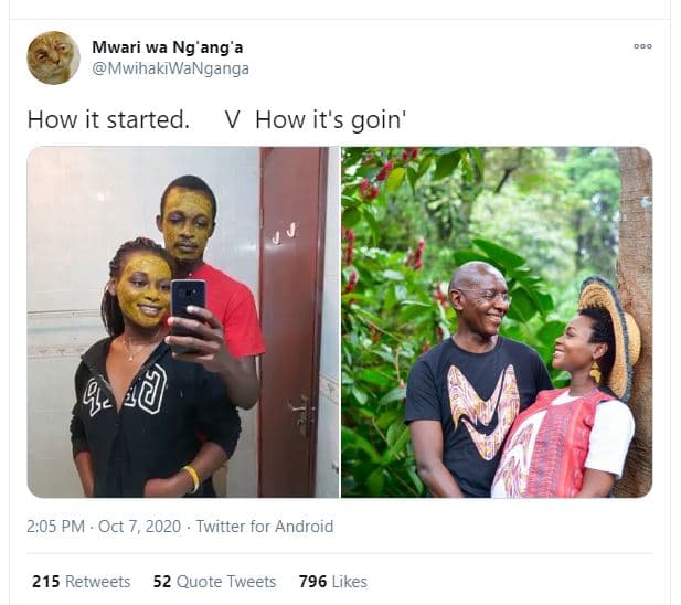 Mwari wa ng'ang'a mwihakiwanganga how it started. how it's goin' 2.05 pm oct 7,