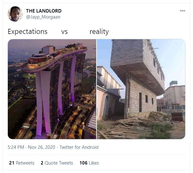 The landlord jayp_morgaan expectations vs reality 5.24 pm nov 26, twitter for an