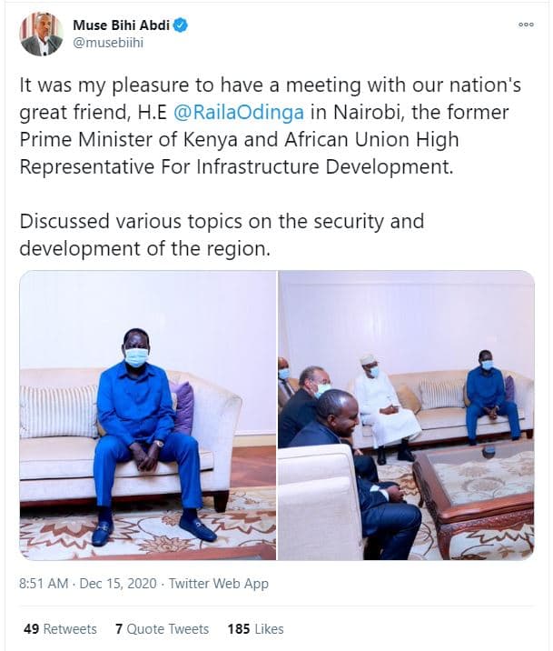 Muse bihi abdi musebiihi it was my pleasure to have a meeting with our nation's