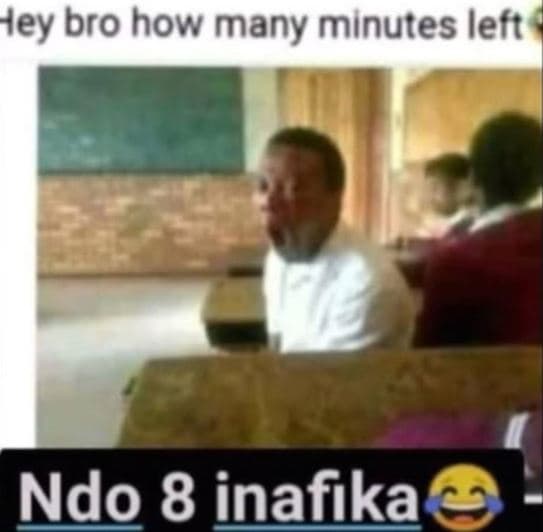 Fey bro how many minutes left ndo 8 inafika