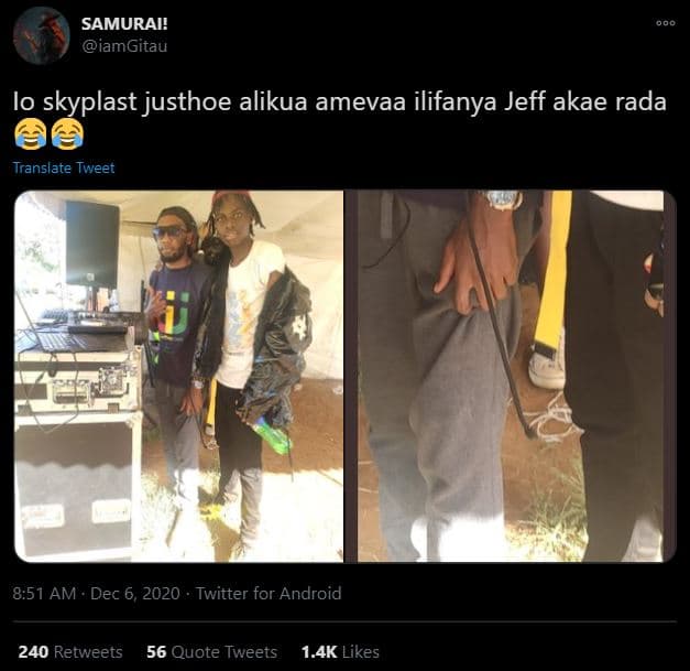 Samurai! iamgitau io skyplast justhoe alikua amevaa ilifanya jeff akae rada tran