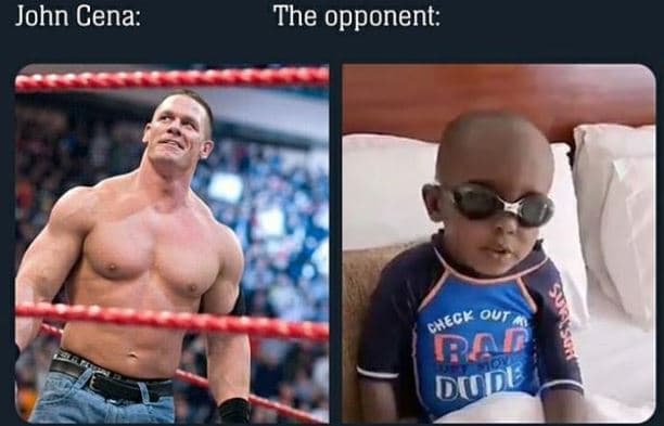 John cena the opponent check out rpd dudl