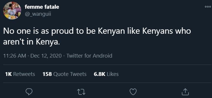 Femme fatale wanguii 000 no one is as proud to be kenyan like kenyans who aren't