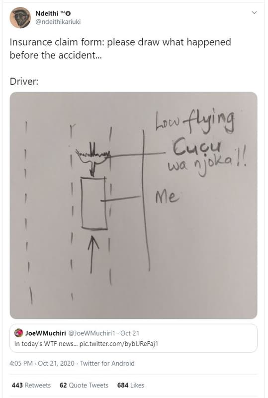 Ndeithi 0 ndeithikariuki insurance claim form please draw what happened before t