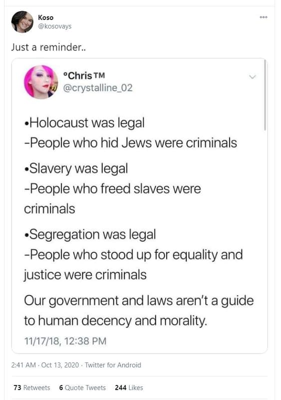 Koso kosovays just a reminder . 'chris tm crystalline_02 'holocaust was legal pe