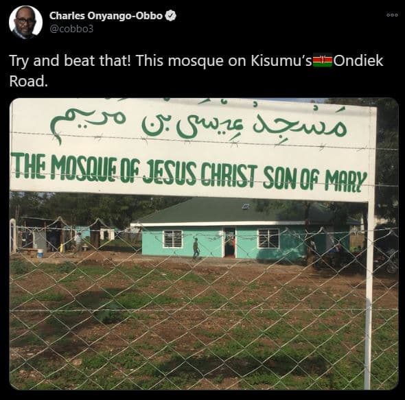 Charles onyangoobbo cobbo3 try and beat that! this mosque on kisumu's ondiek roa