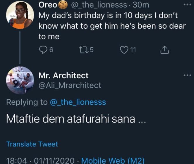 Oreo the_lionesss 30m my dad's birthday is in 10 days don't know what to get him