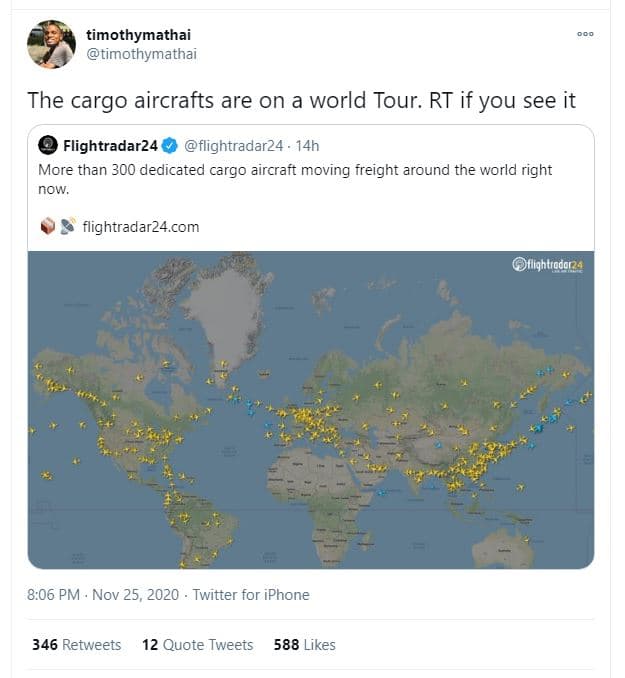 Timothymathai timothymathai the cargo aircrafts are on a world tour. rt if you s