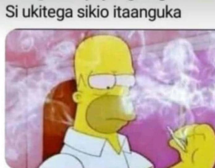 Si ukitega sikio itaanguka