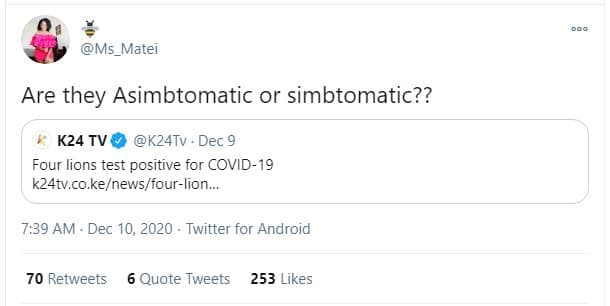 Ms_matei are they asimbtomatic or simbtomatic?? k24 tv k24tv dec 9 four lions te