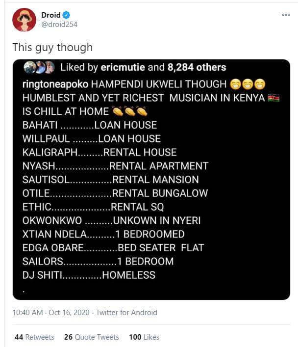 Droid droid254 this guy though liked by ericmutie and 8,284 others ringtoneapoko