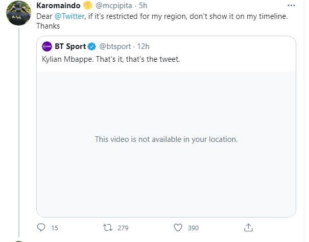 Karomaindo mcpipita dear twitter if it's restricted for my region don't show it