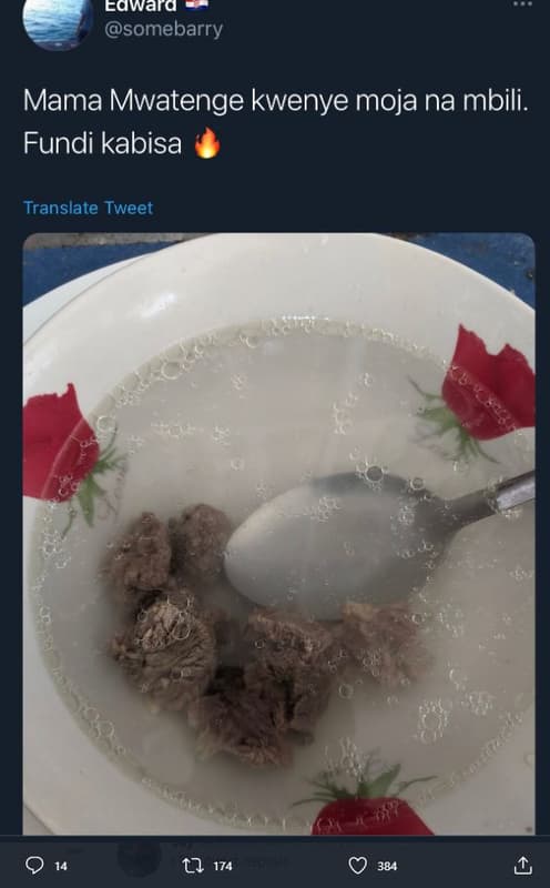 Cawara somebarry mama mwatenge kwenye moja na mbili . fundi kabisa translate twe