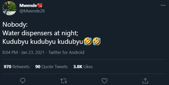 Mwende mwende28 nobody water dispensers at night kudubyu kudubyu kudubyuf 8.04 p