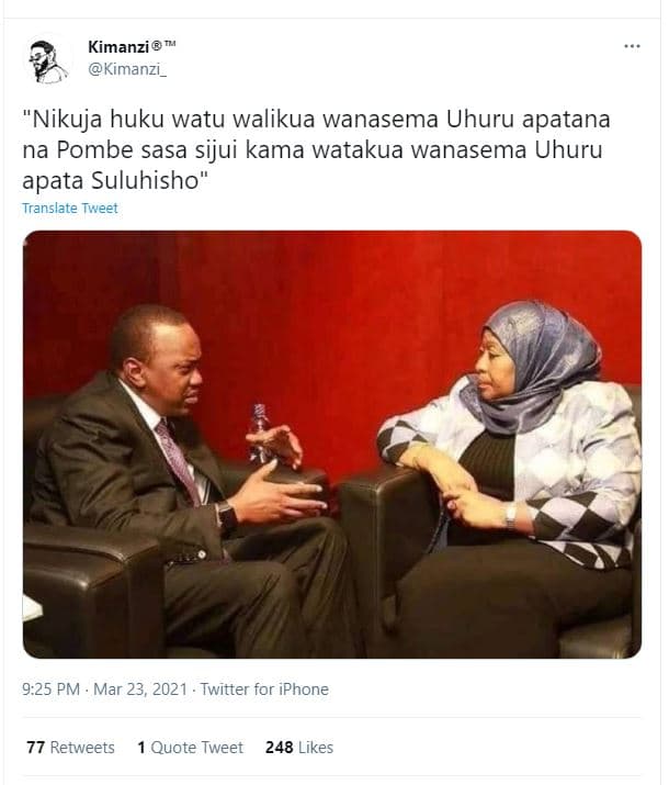 Kimanzi kimanzi _ nikuja huku watu walikua wanasema uhuru apatana na pombe sasa