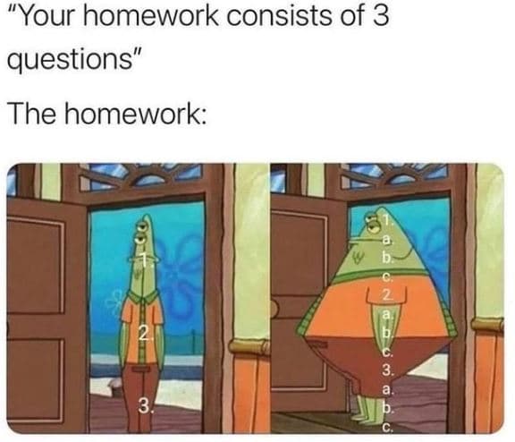 Your homework consists of 3 questions the homework