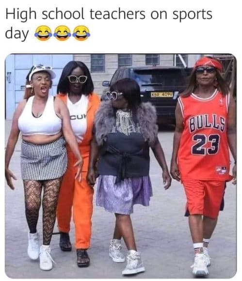 High school teachers on sports day 999 0o cur 8ulls 29