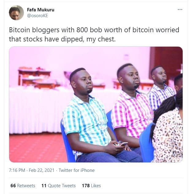 Fafa mukuru osoroke bitcoin bloggers with 800 bob worth of bitcoin worried that