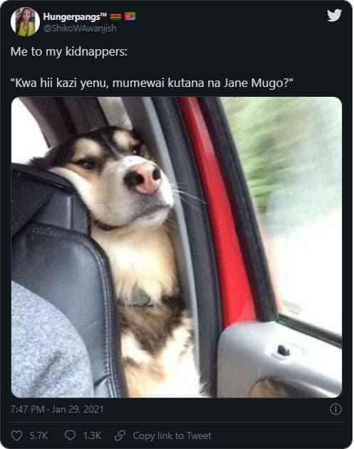 Hungerpangs shikowawanjish me to my kidnappers kwa hii kazi yenu mumewai kutana