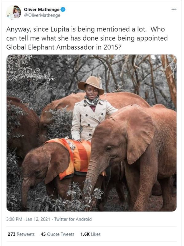 Oliver mathenge olivermathenge anyway since lupita is being mentioned a lot. who