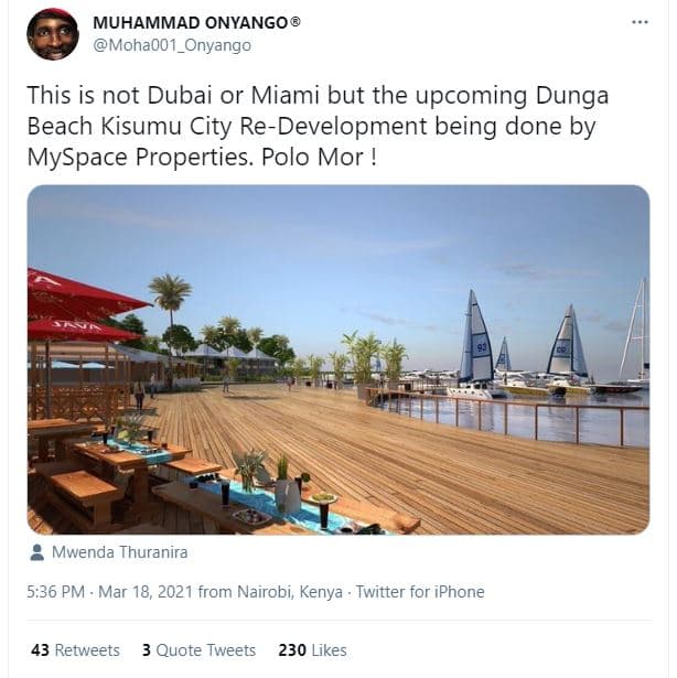 Muhammad onyango moha001_onyango this is not dubai or miami but the upcoming dun