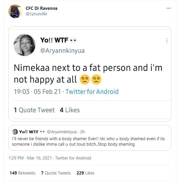 Cfc di ravenna cyrusville yo!! wtf aryannkinyua nimekaa next to a fat person and