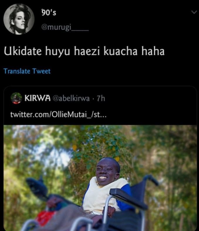 90's murugi ukidate huyu haezi kuacha haha translate tweet kirwa abelkirwa 7h tw